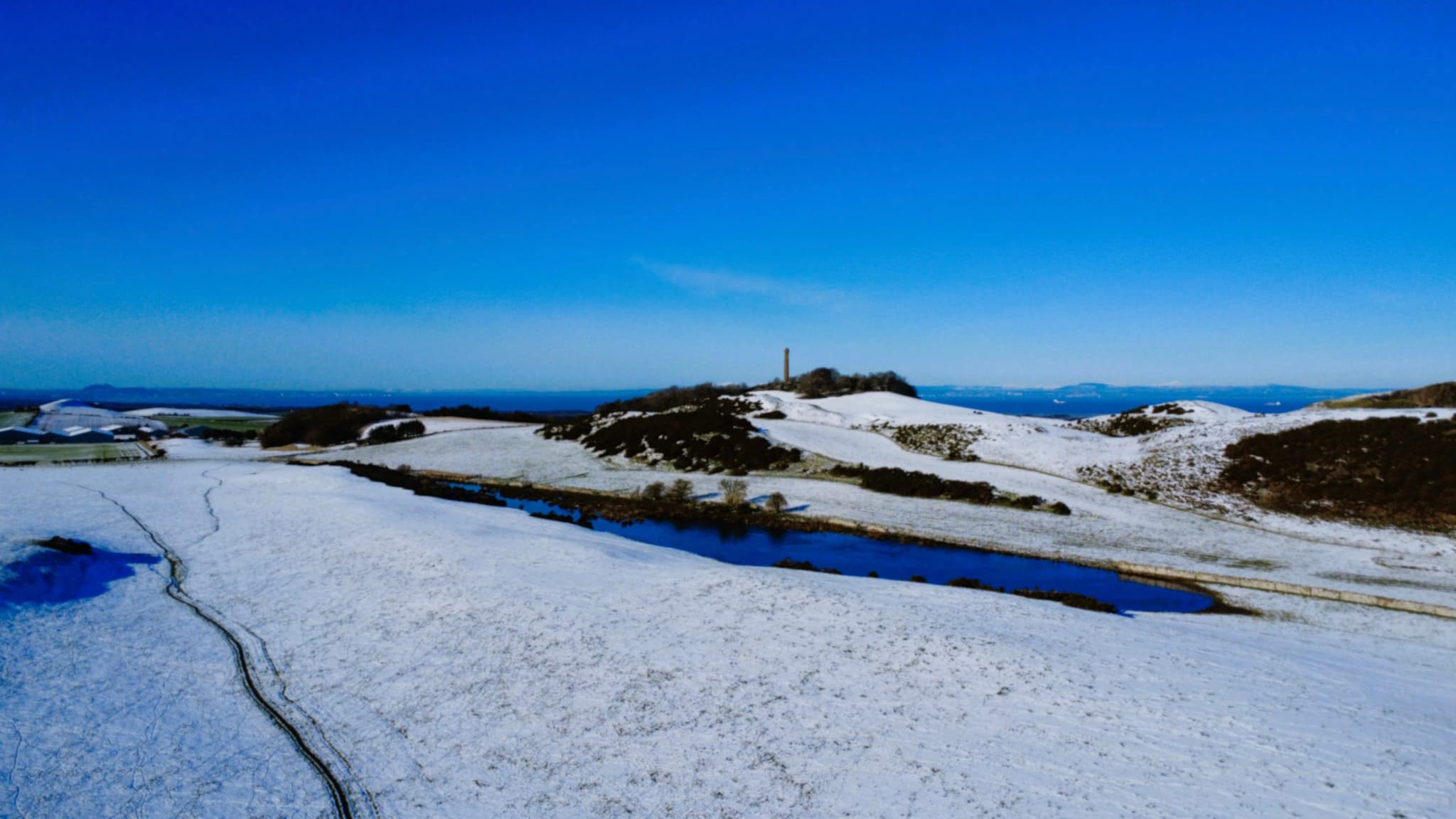 Winter view to Garleton Tower